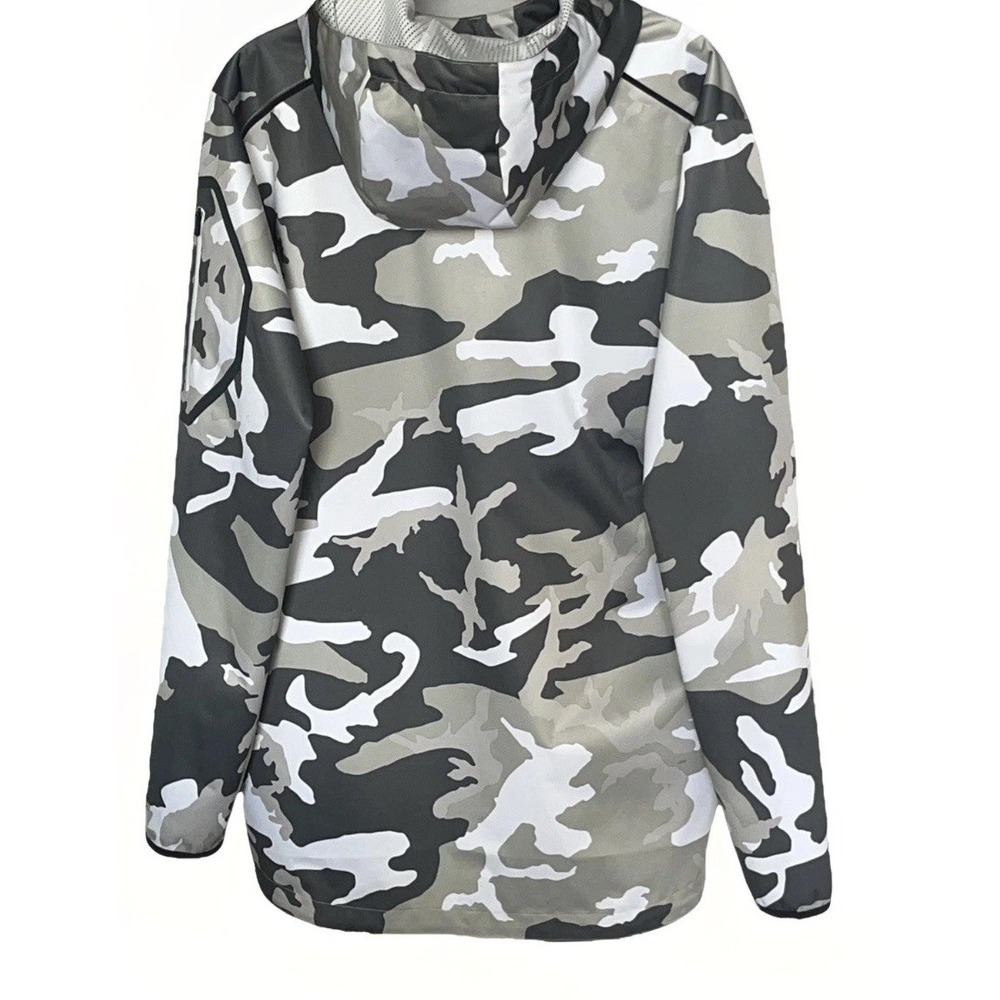 Nike Field General Fly Rush Alpha Pullover Men's M Gray/White Camo Football - Picture 4 of 13